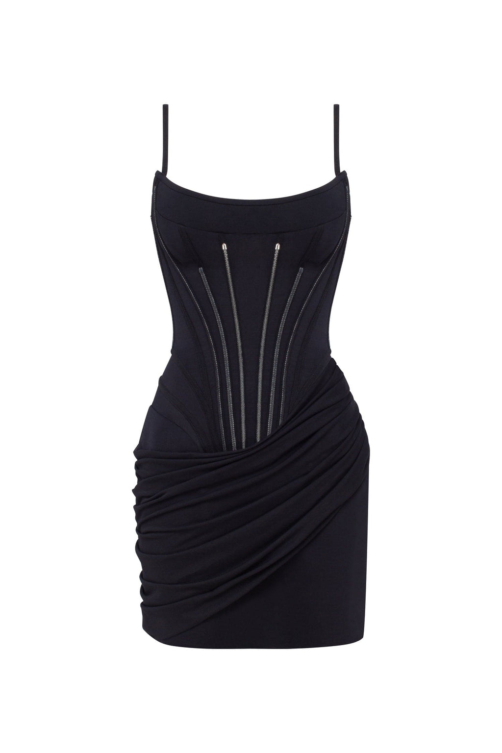 Chic fitted corset mini dress, Parisienne