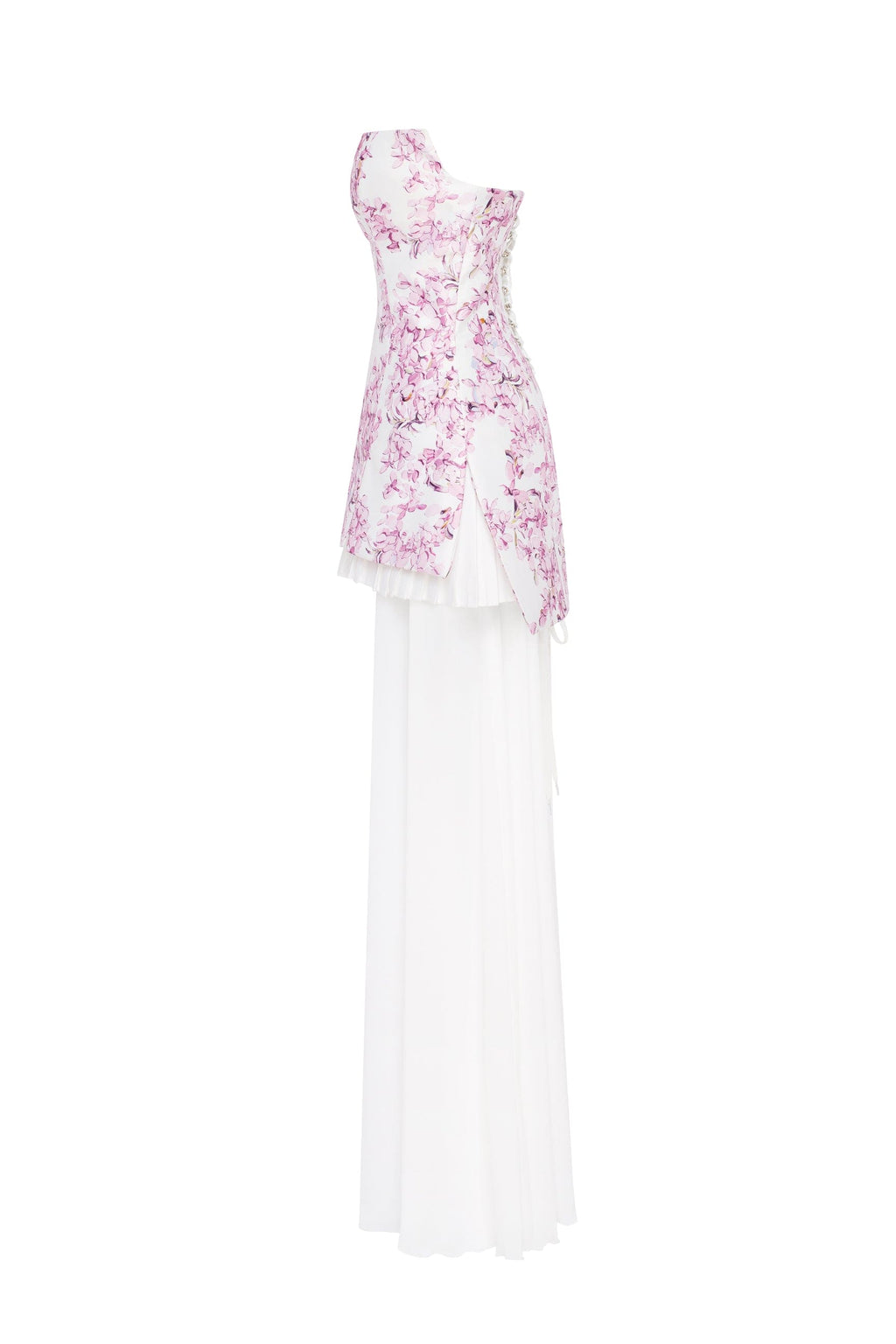 2-in-1 pink sakura mini with a detachable underskirt
