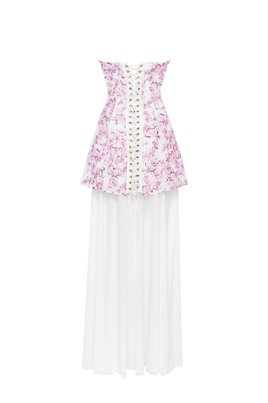 2-in-1 pink sakura mini with a detachable underskirt