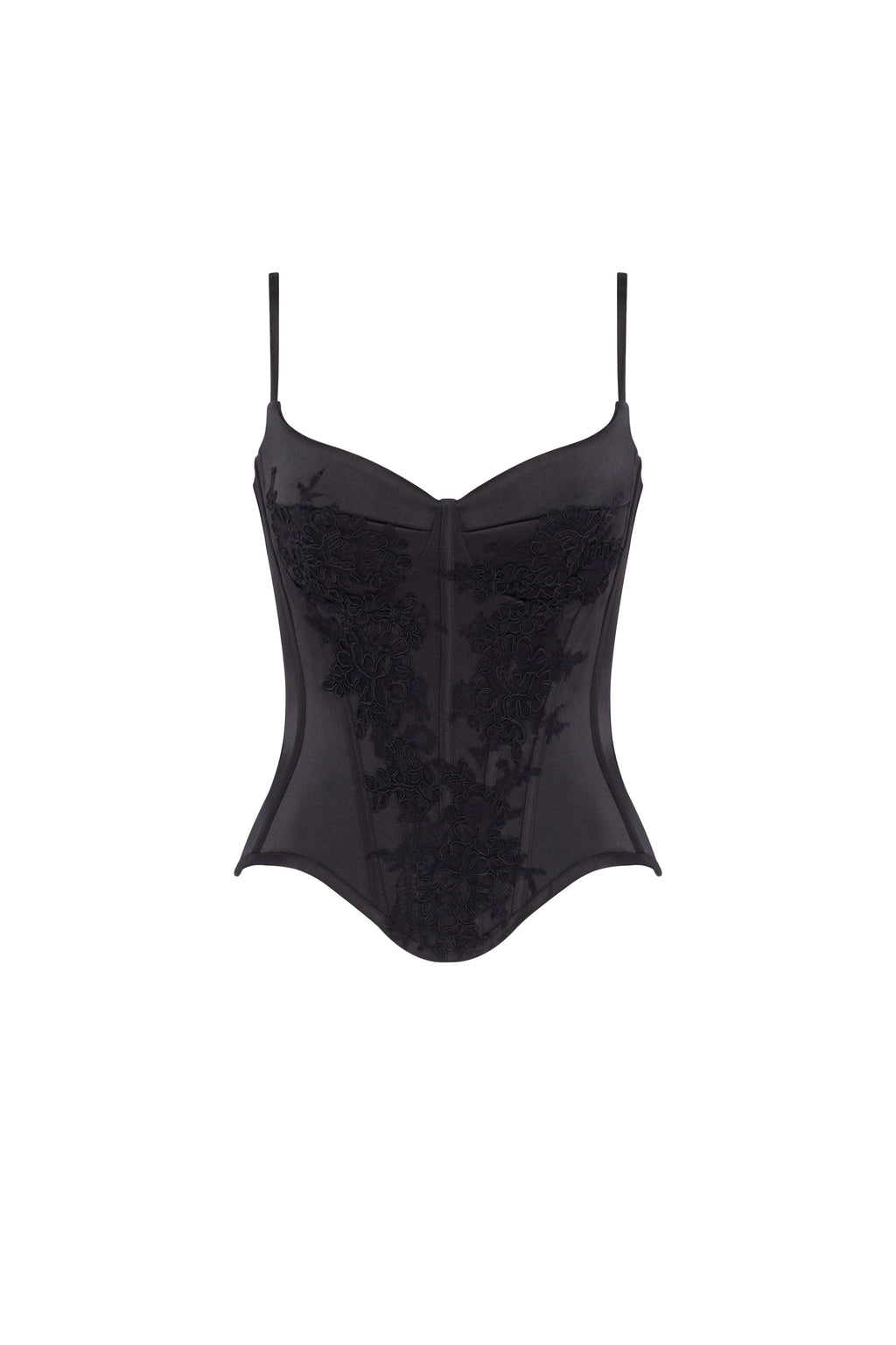 Obsidian lace corset, Parisienne