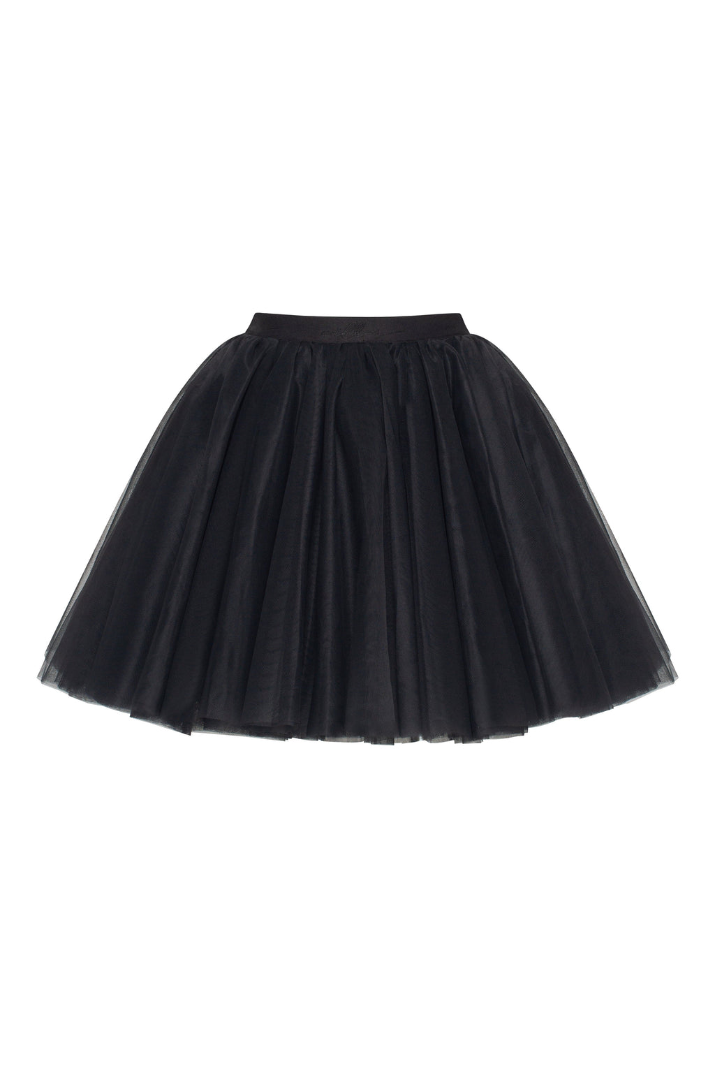 Gathered organza mini skirt in black, Xo Xo