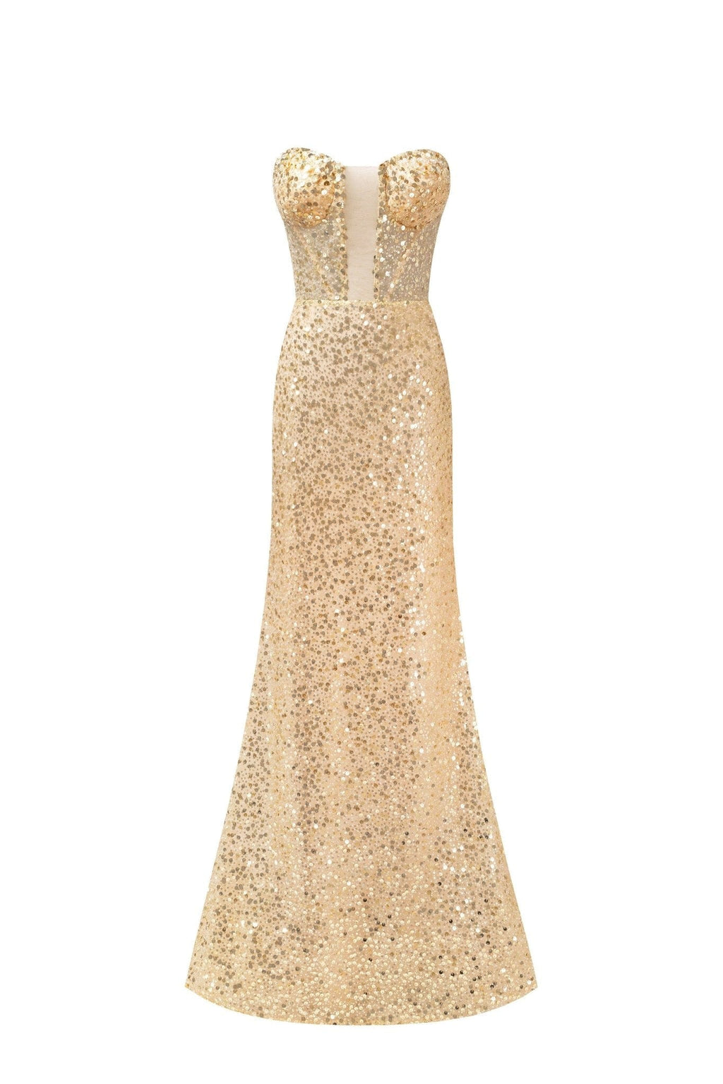 Showstopper maxi dress covered in gold sequins - Milla