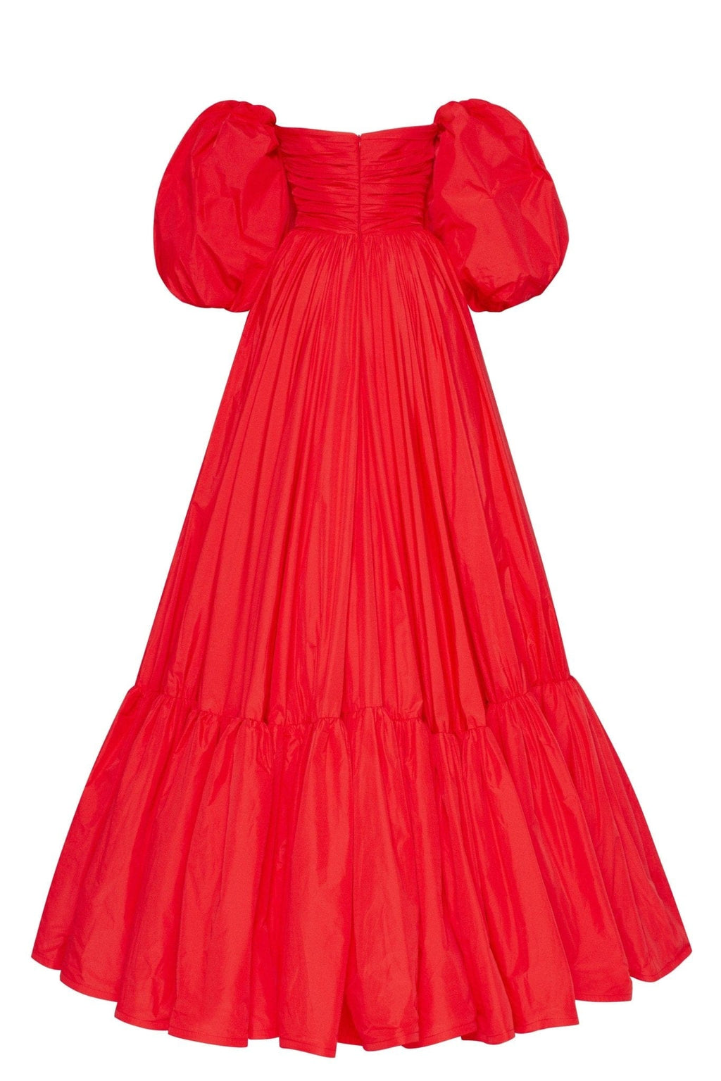Carmen puffy dress with voluminous off-the-shoulder sleeves - Milla