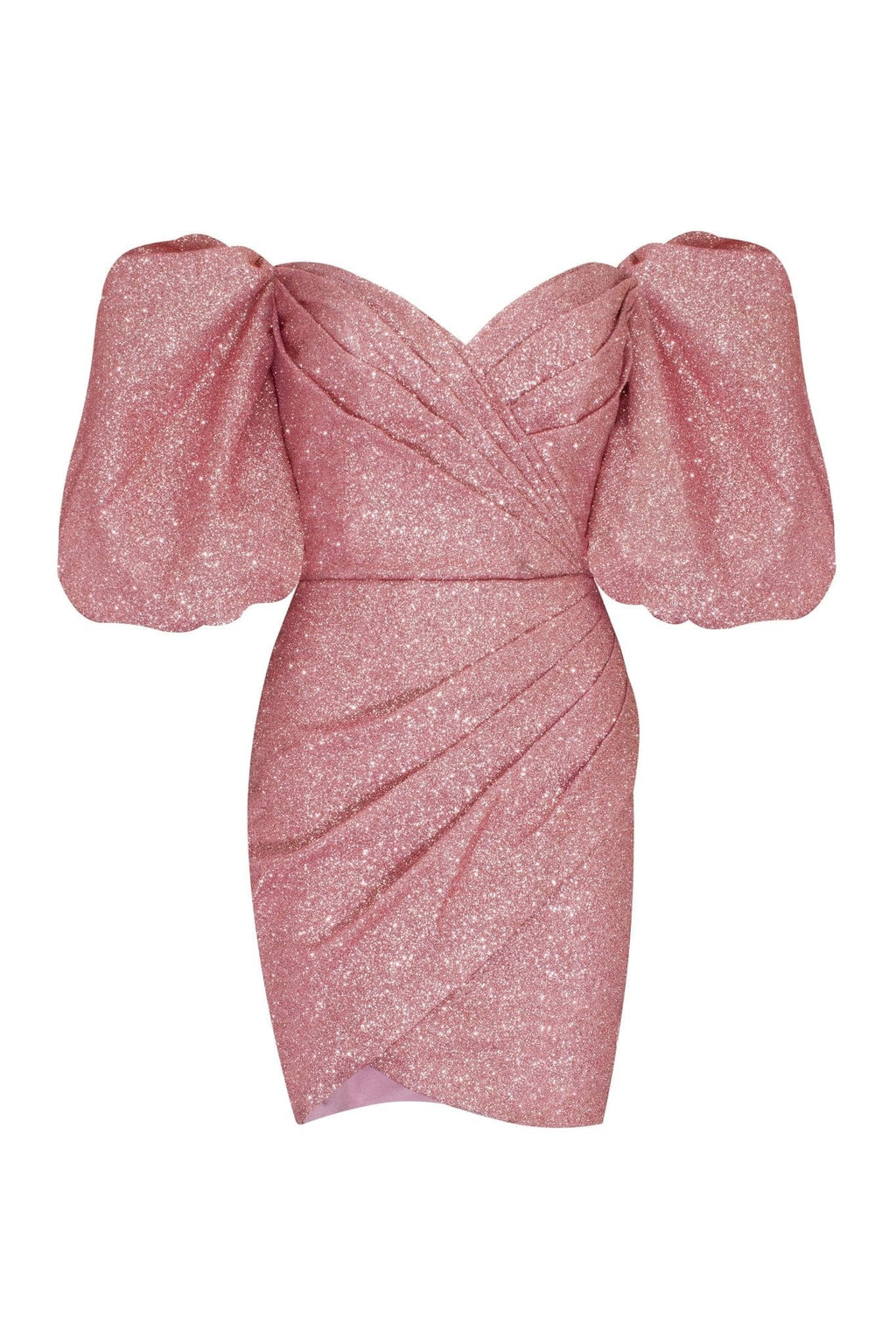 Rose Cute mini dress with doll sleeves - Milla