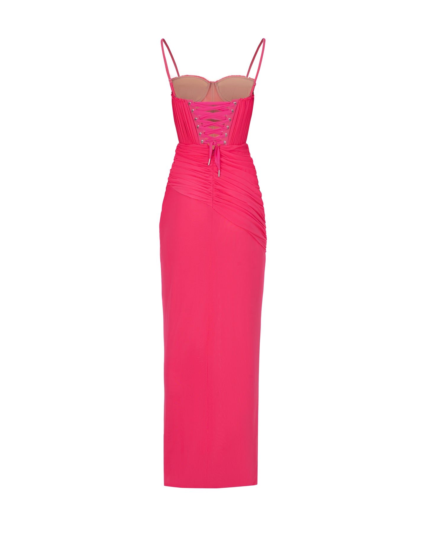 Vibrant pink bustier maxi dress Milla Dresses - USA, Worldwide delivery