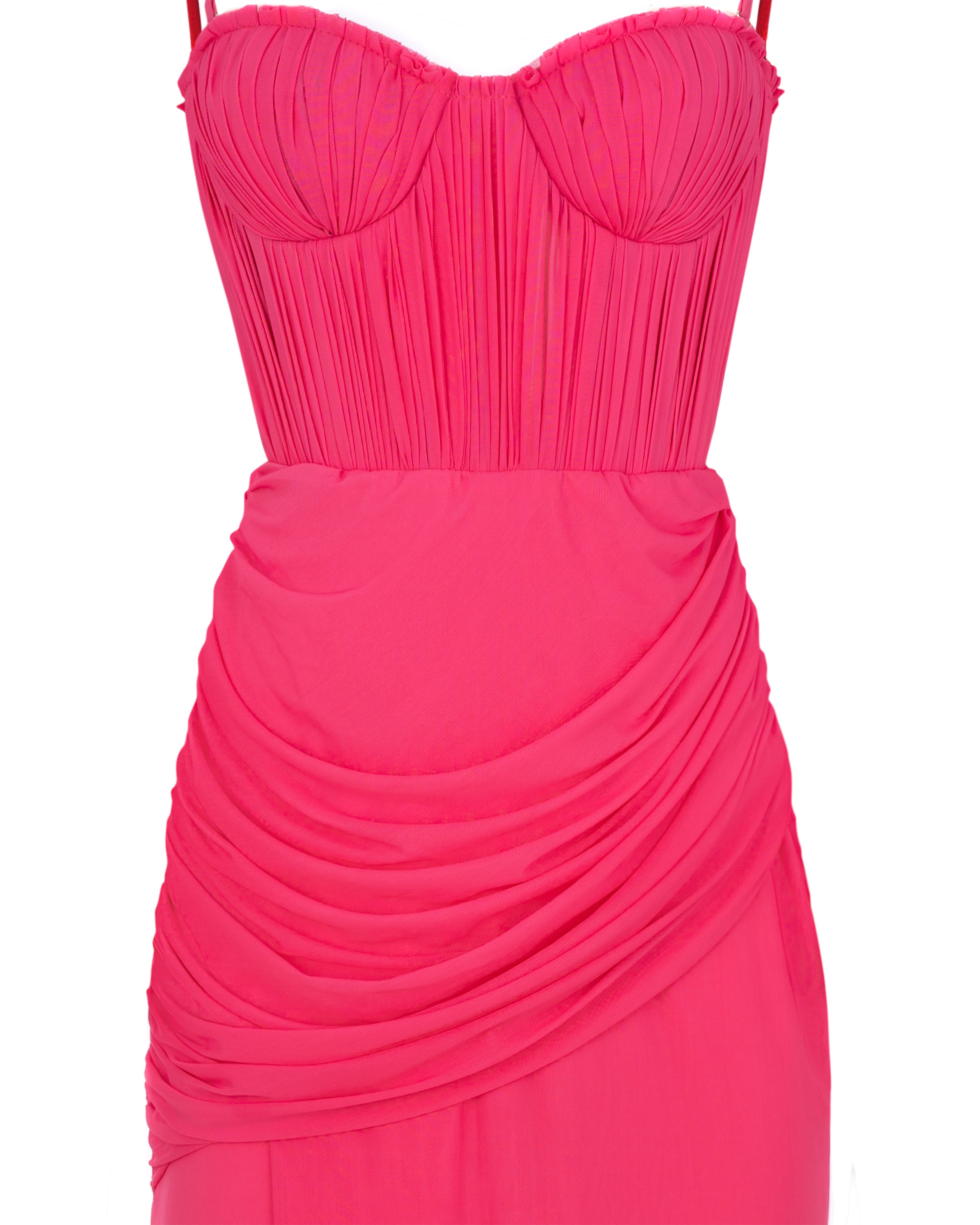Milla All-In-Pink Bustier Tulle Dress XL / Pink