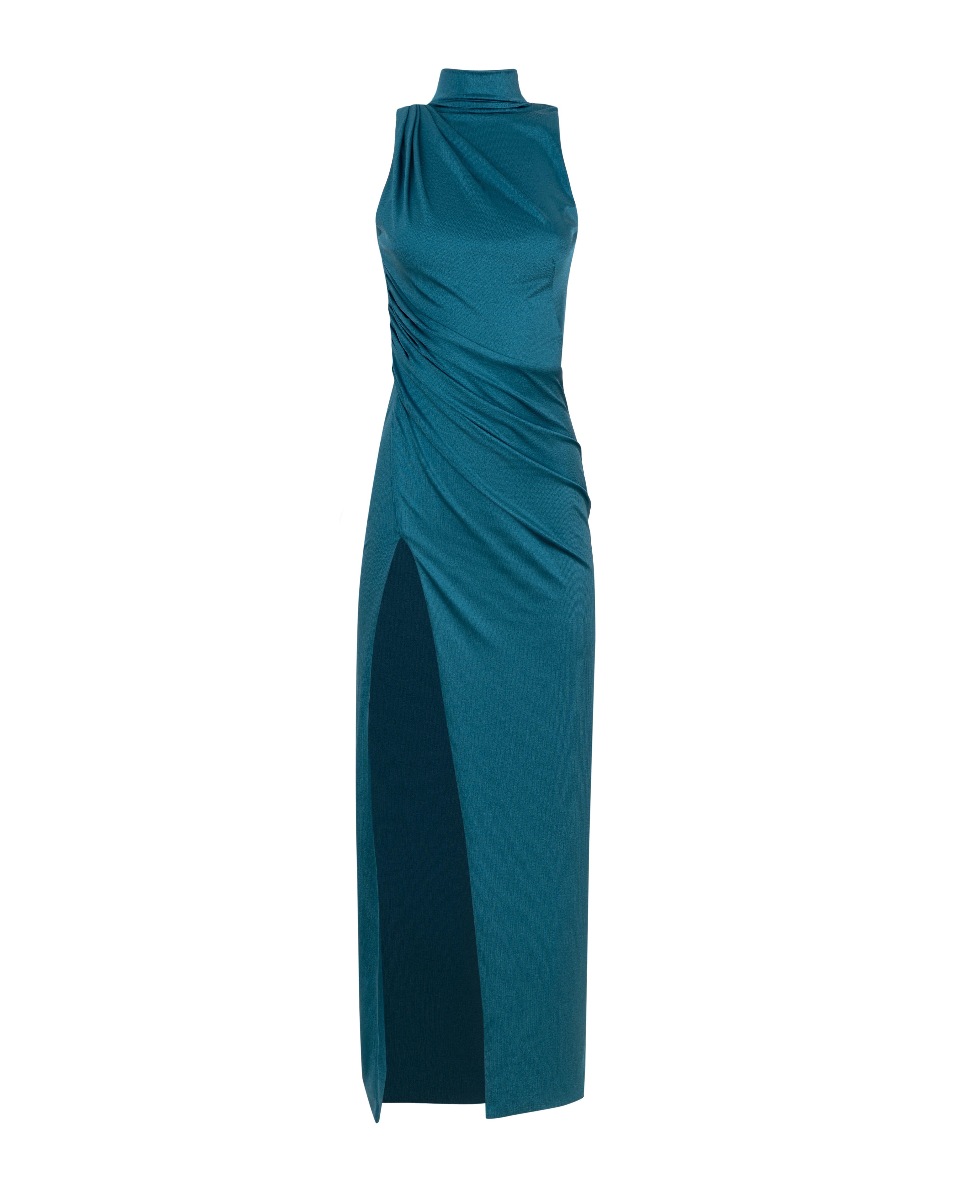 Aquamarine mock neck sleeveless maxi ➤➤ Milla Dresses - USA, Worldwide  delivery