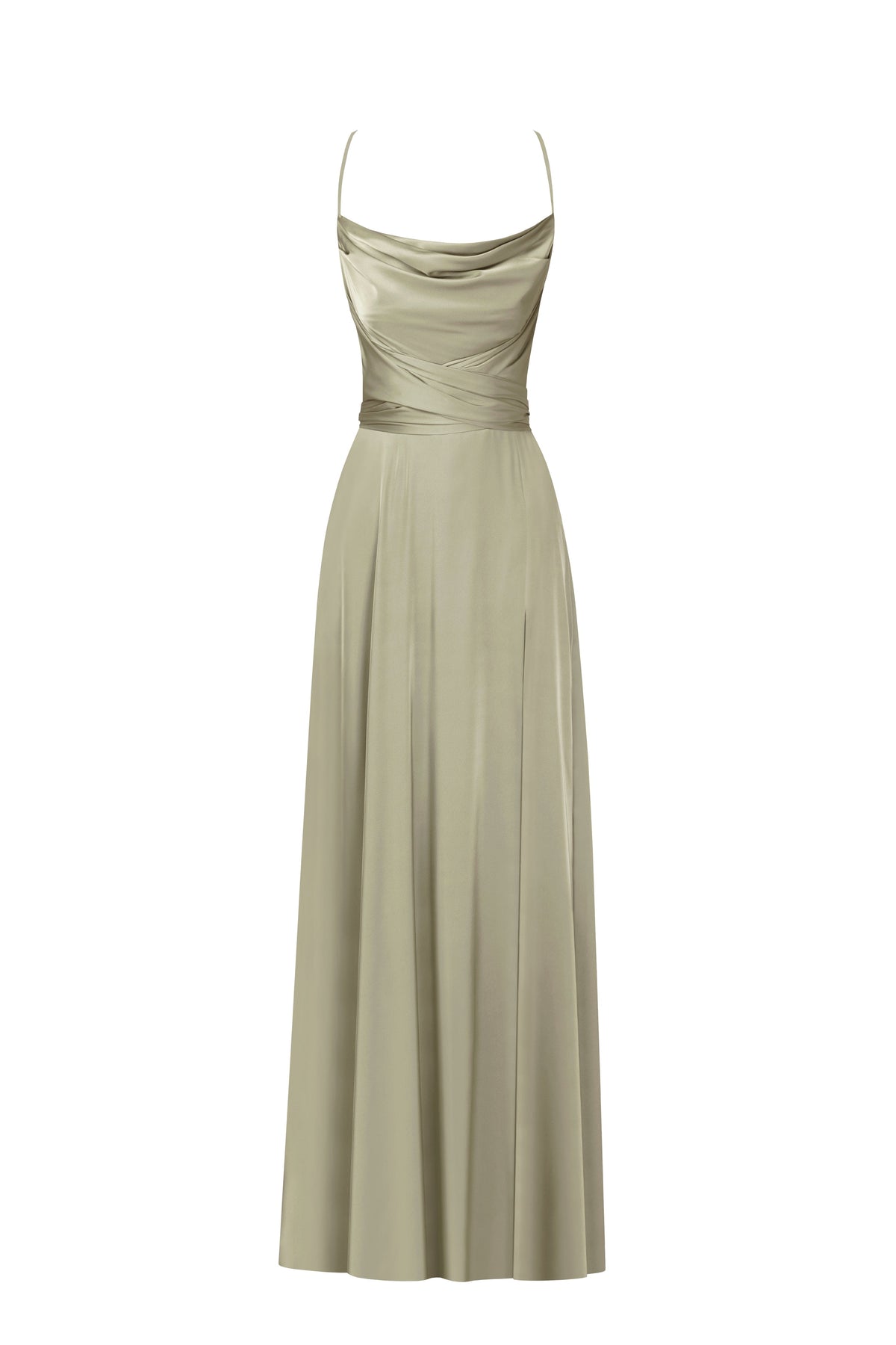 Boudoir olive silk slip dress Milla Dresses - USA, Worldwide delivery