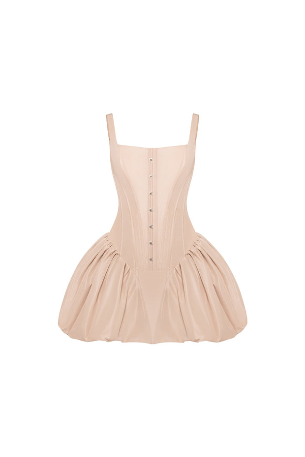 Cappuccino corset mini dress