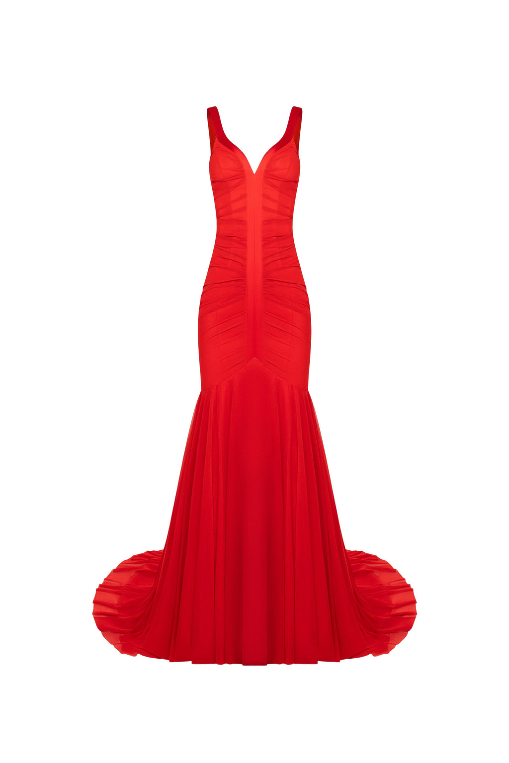 Gala Scarlet Mermaid Gown