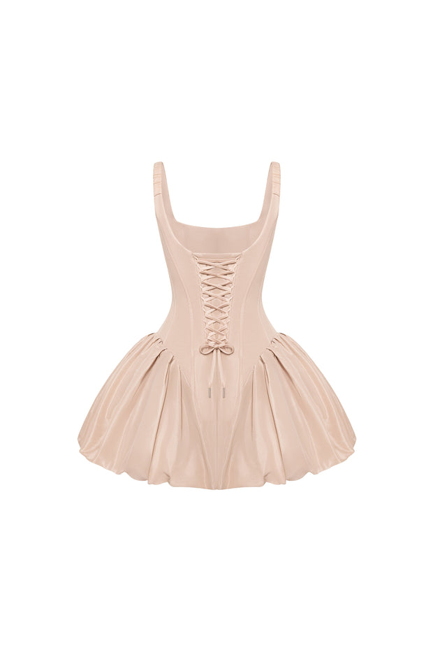 Cappuccino corset mini dress
