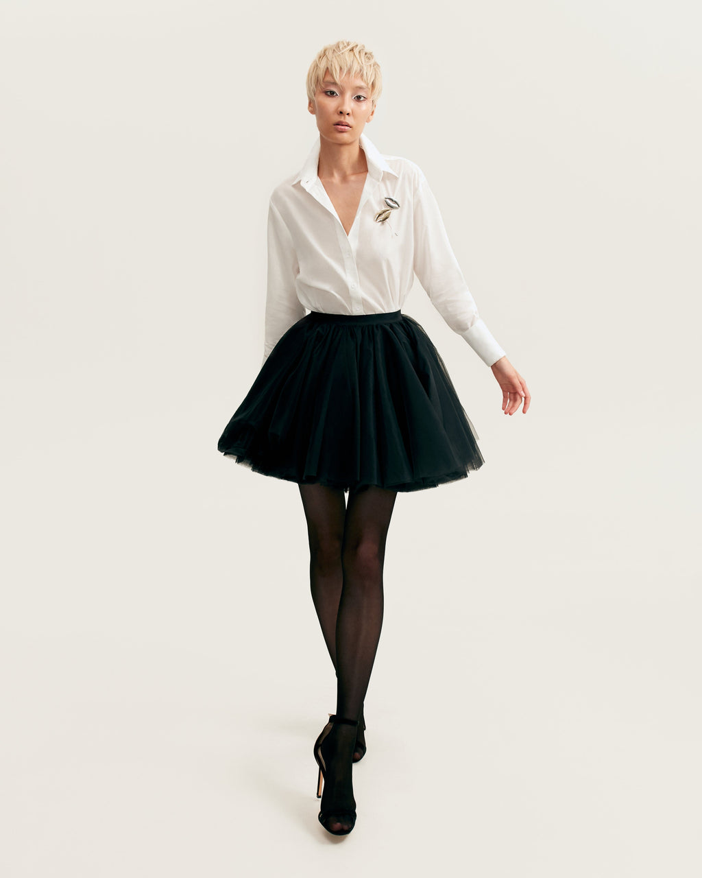 Millie Monogram Bodysuit - Black  Black bodysuit, Bodysuit, White blazer