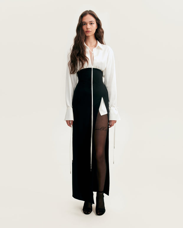 Style Spotlight: Maxi Skirt and Cropped Blouse - Scout The City