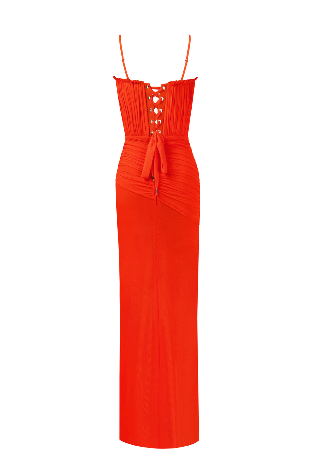 Flamboyant coral bustier maxi dress Milla Dresses - USA, Worldwide delivery