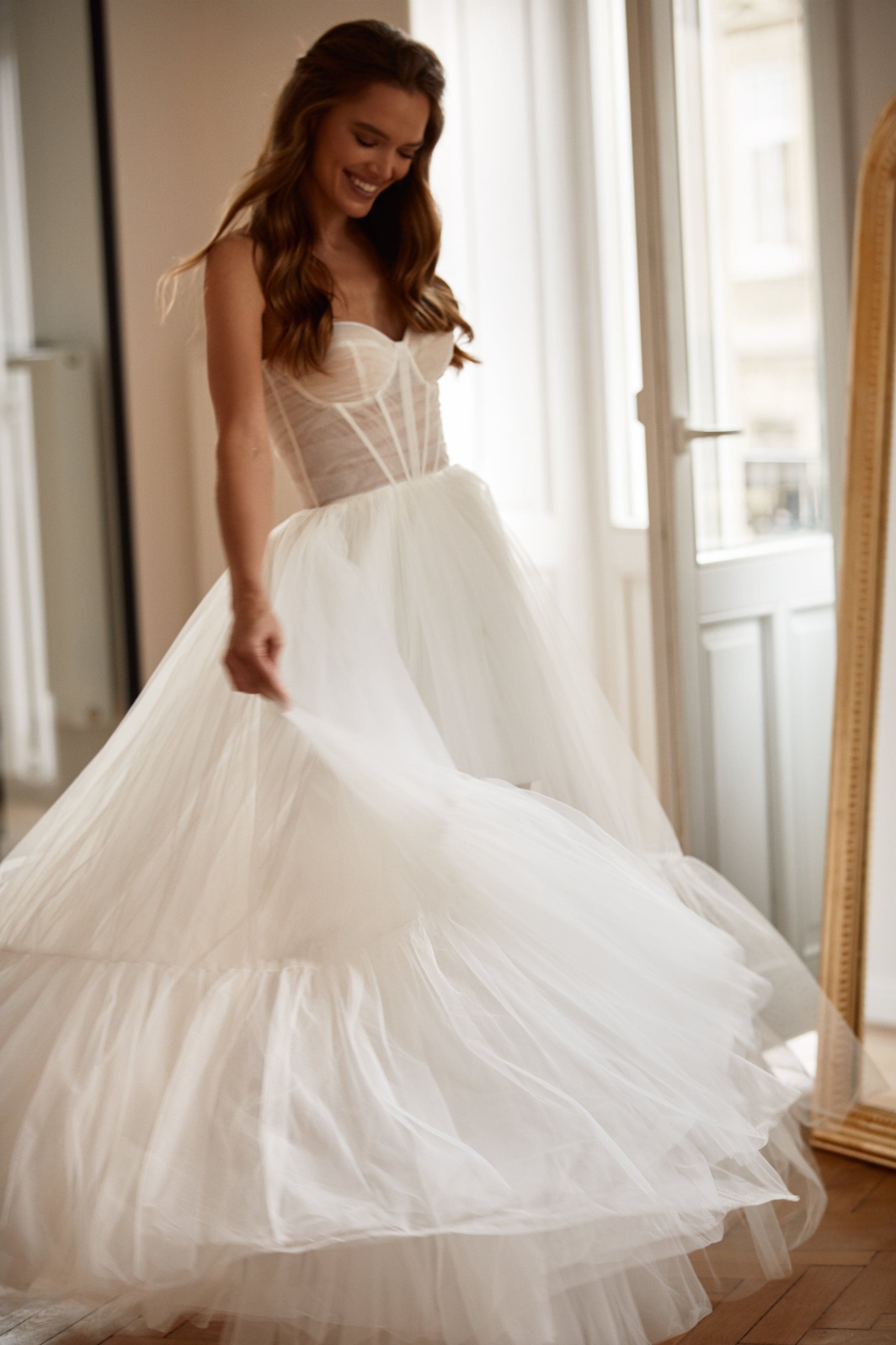 As Far as I Can See Sheer Tulle Dress