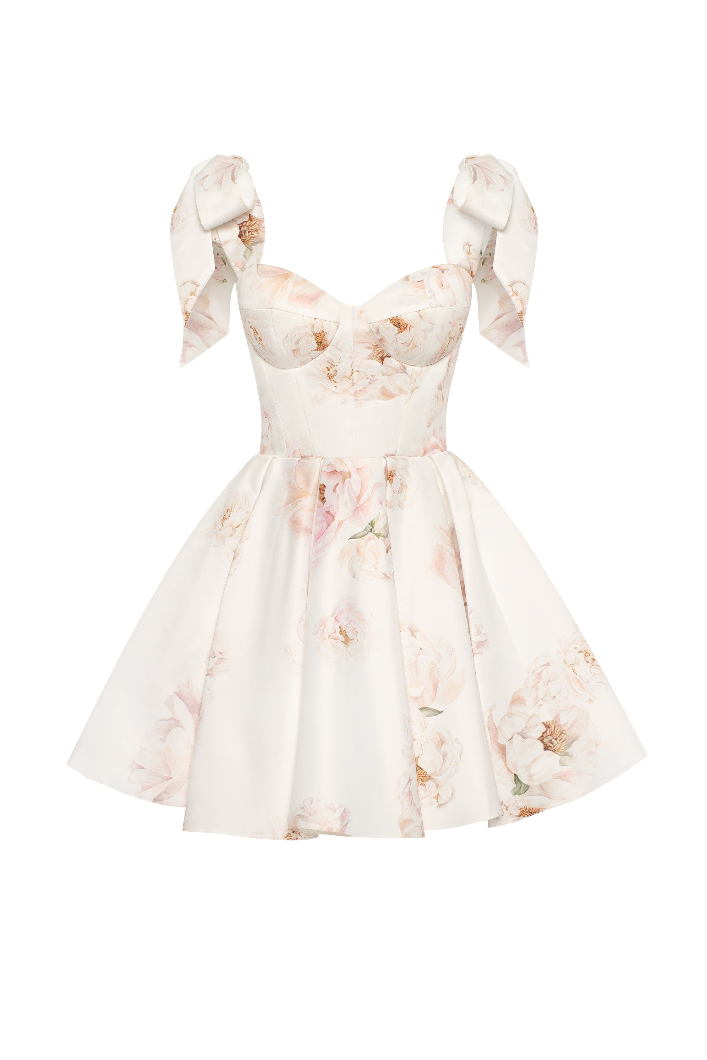 Splendor pink peony mini dress on straps, Garden of Eden Milla Dresses ...