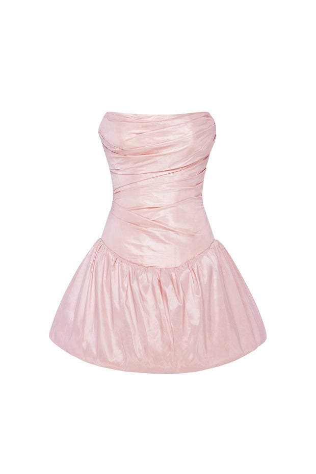 Rosy glow bubble mini dress, Glow-Up