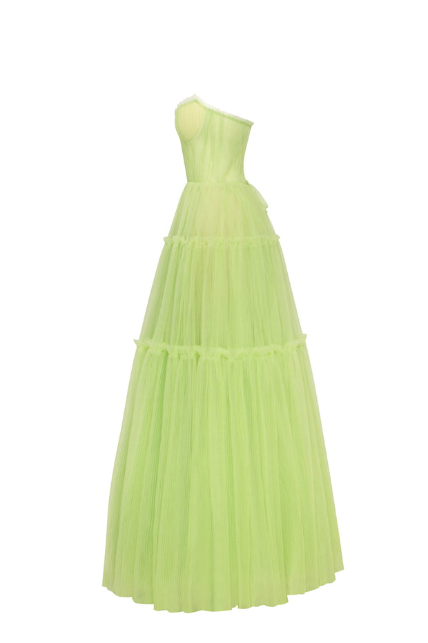 Buy Pastel Green Printed Cotton Dress | DW8751/EKO3 | The loom
