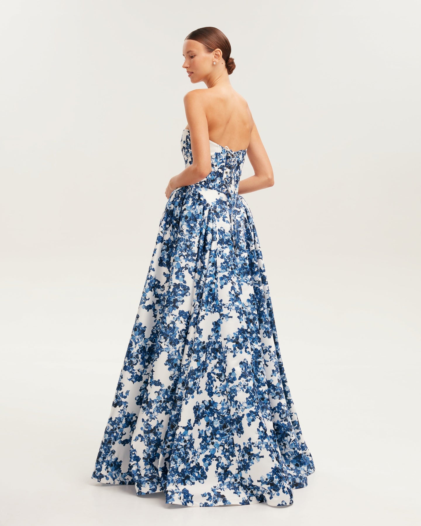Ravishing blue hydrangea corset maxi dress, Garden of Eden Milla ...