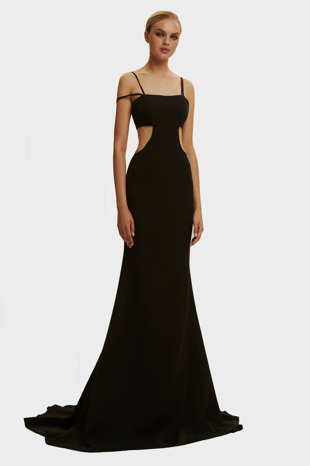 Black Maxi Dress - Black Cutout Dress - Backless Cutout Gown - Lulus