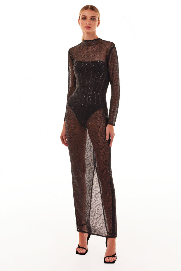 Crystal-embellished striking maxi dress ➤➤ Milla Dresses - USA, Worldwide  delivery