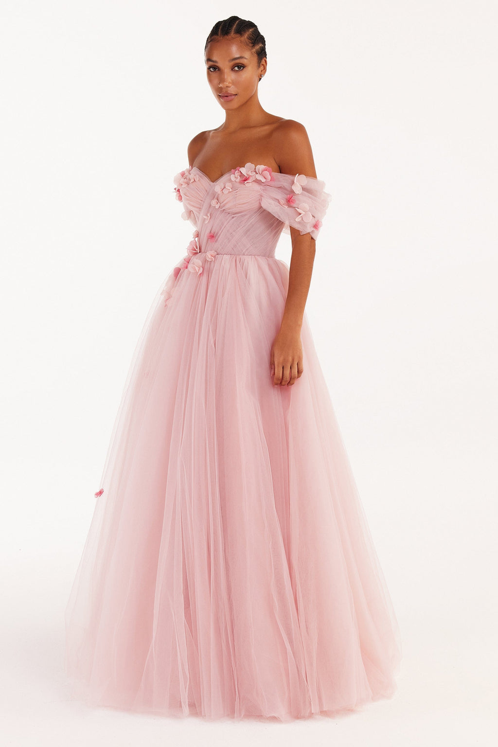 Misty rose tulle princess-like dress