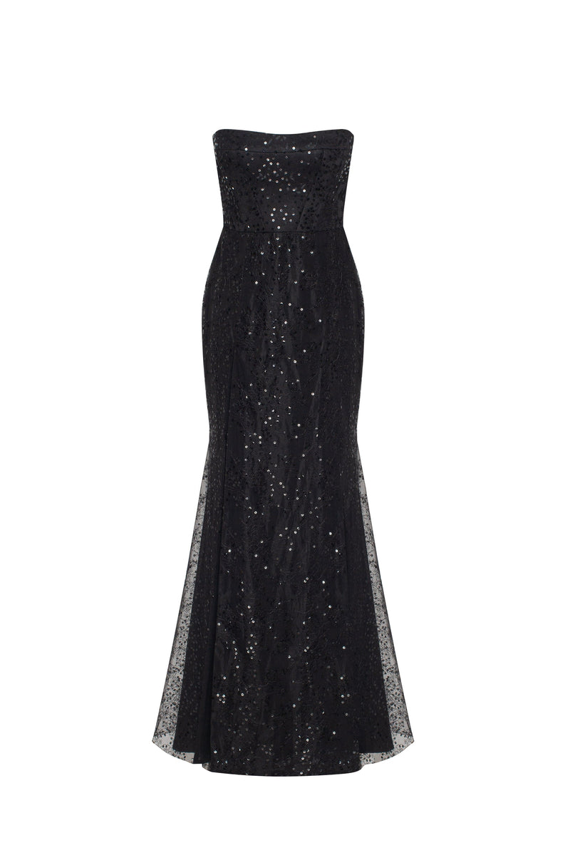 Radiant maxi dress in black covered in sequins, Xo Xo Milla Dresses ...