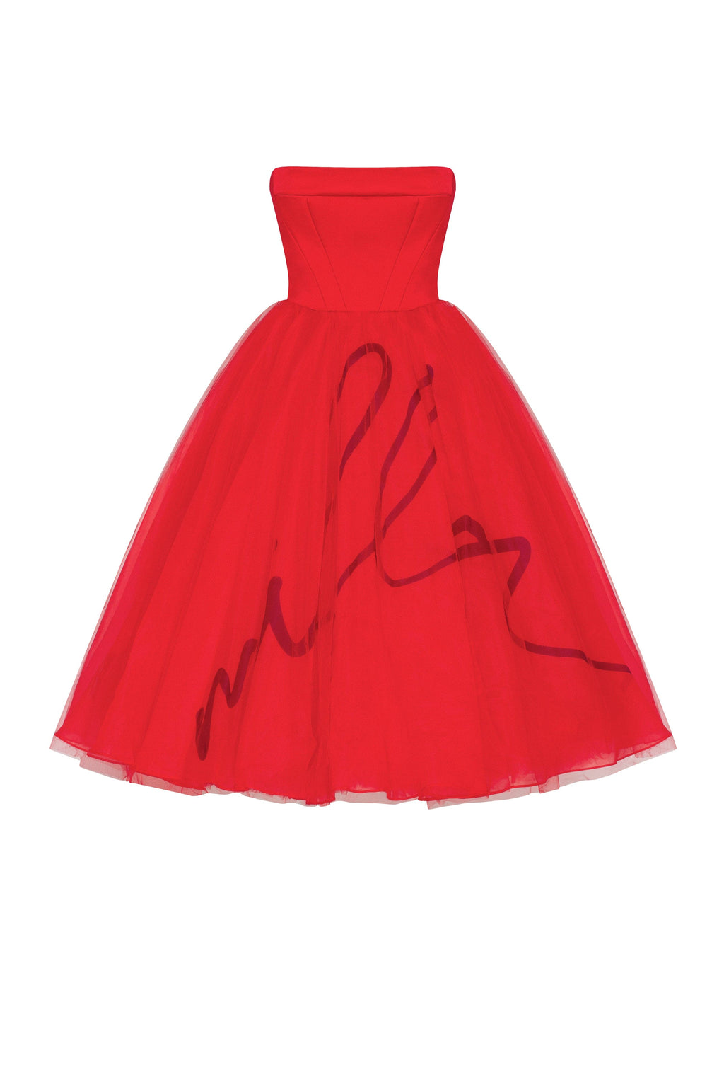 Youmita, Dresses, Adjustable Strappy Satin Red Dress