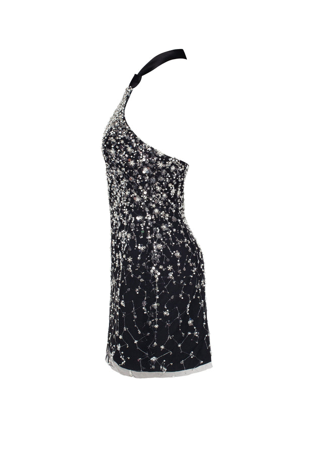 Striking halterneck crystal-embellished mini dress, Xo Xo Milla Dresses ...