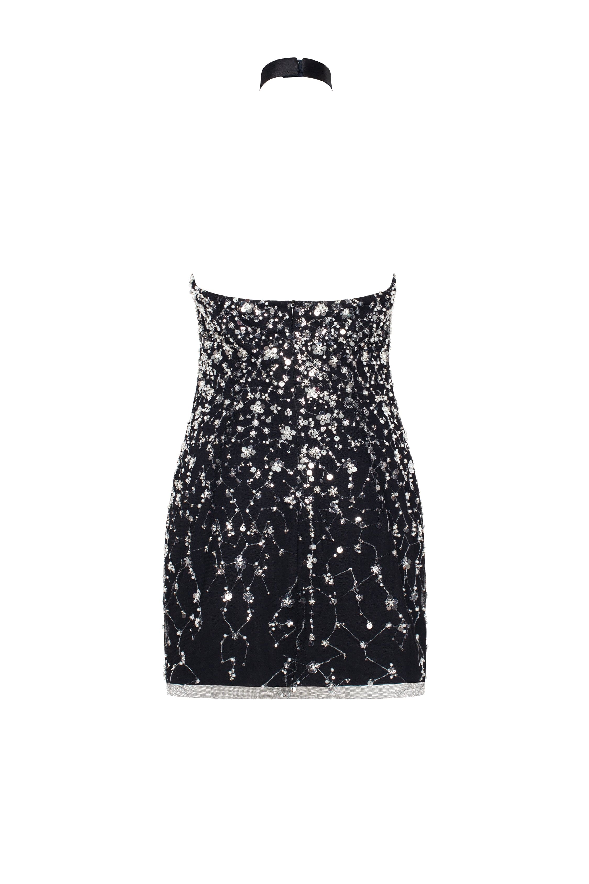 Striking halterneck crystal-embellished mini dress, Xo Xo