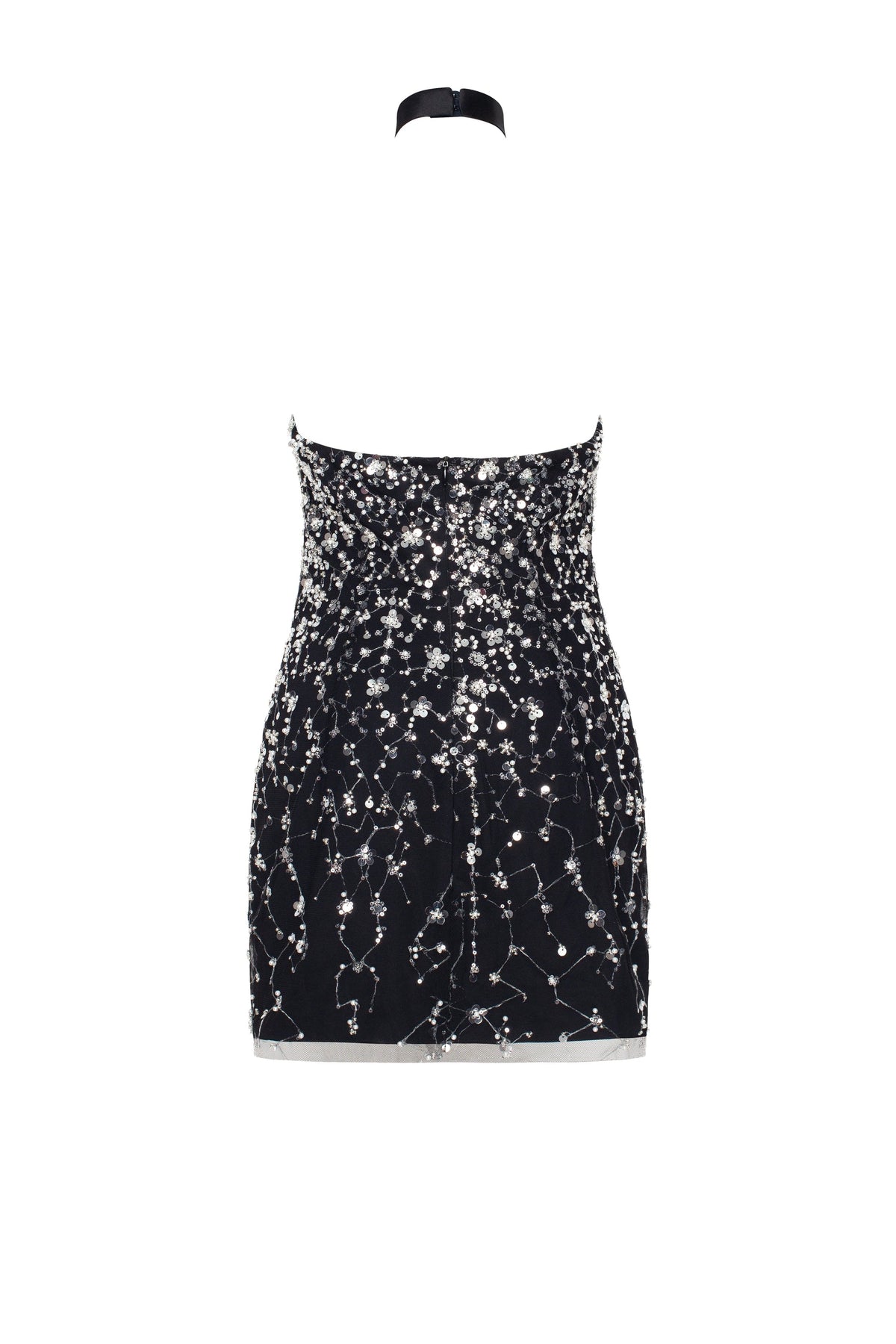 Striking halterneck crystal-embellished mini dress, Xo Xo Milla Dresses ...