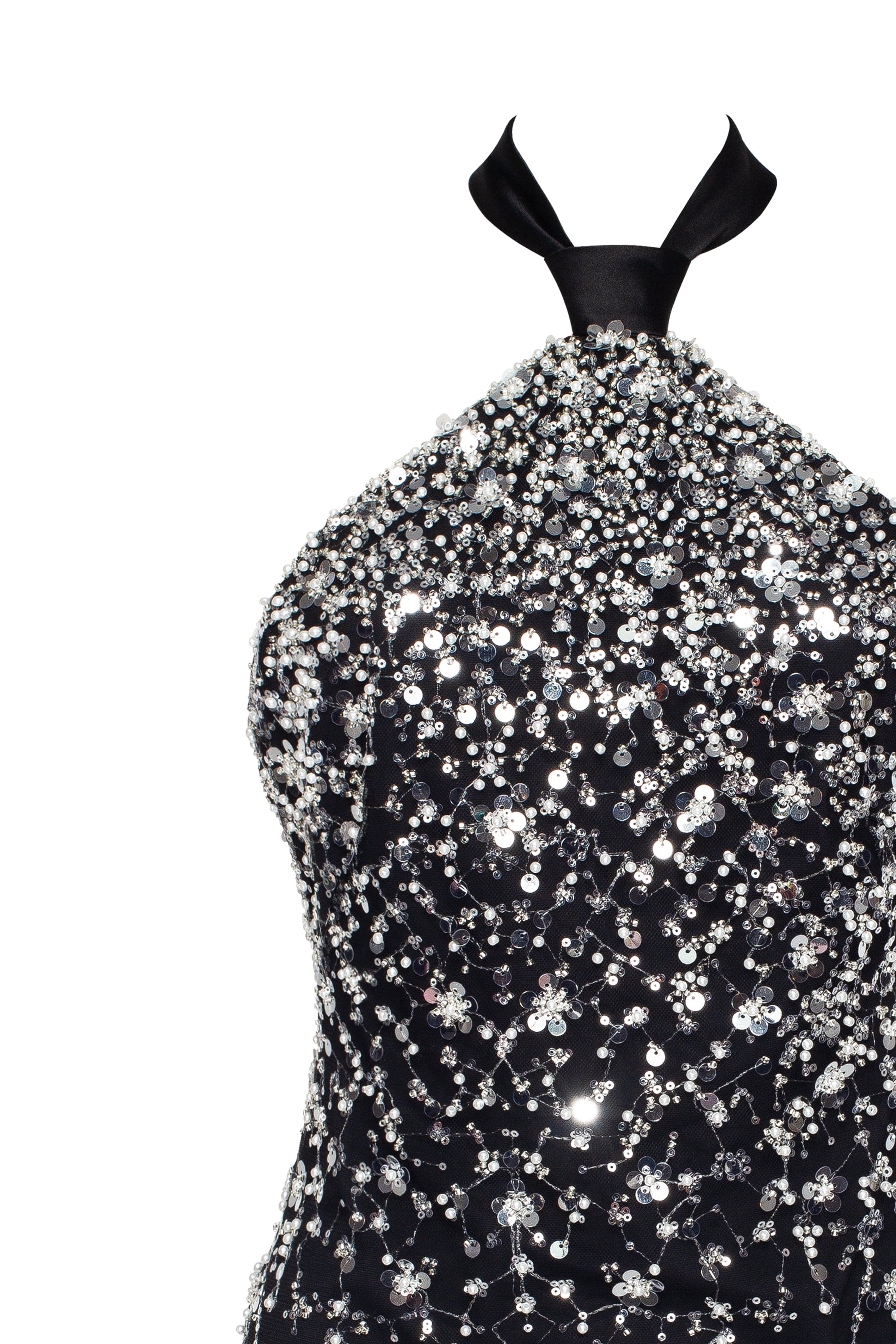 Striking halterneck crystal-embellished mini dress, Xo Xo
