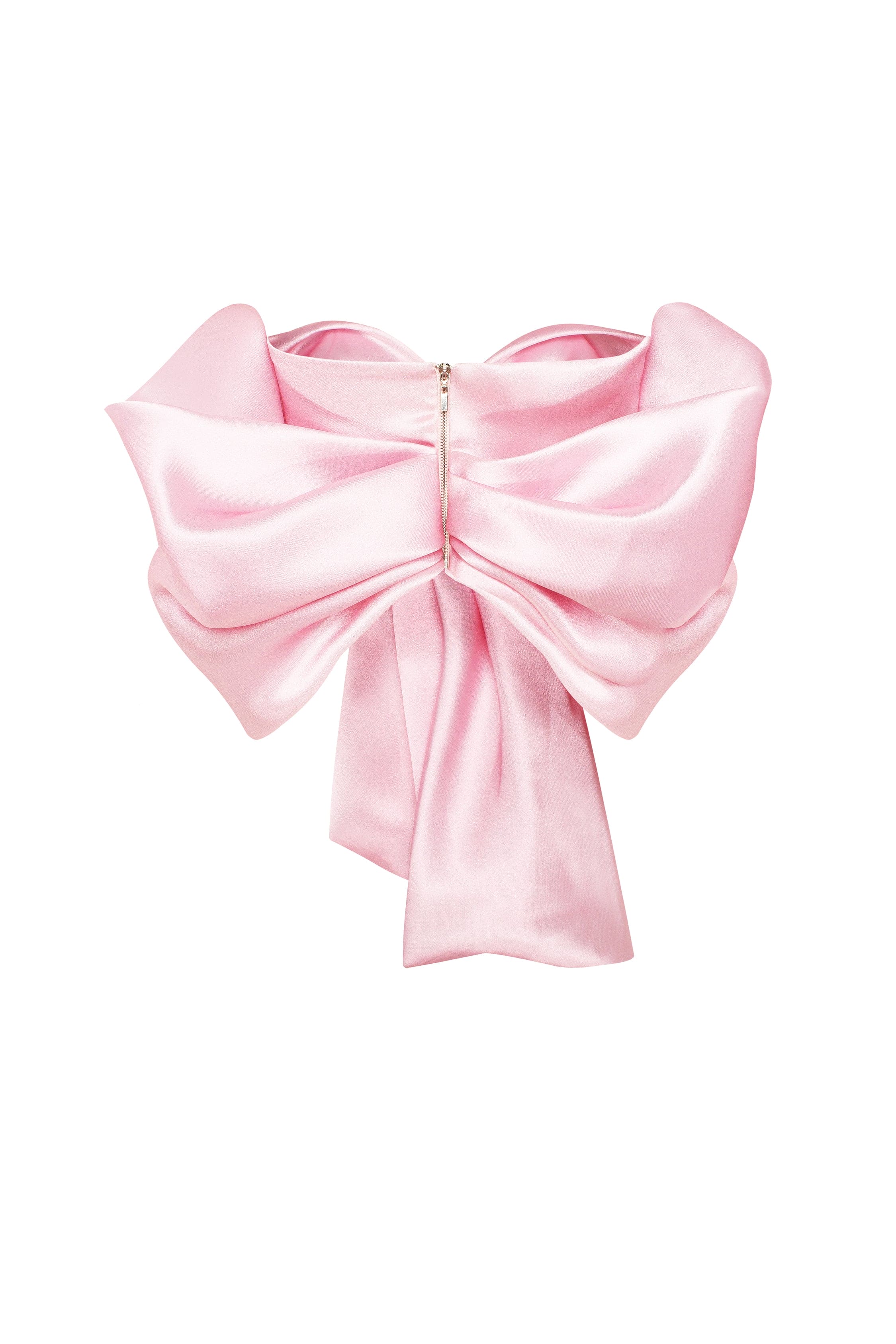 Pink organza off-shoulder blouse with meringue flounces, Xo Xo