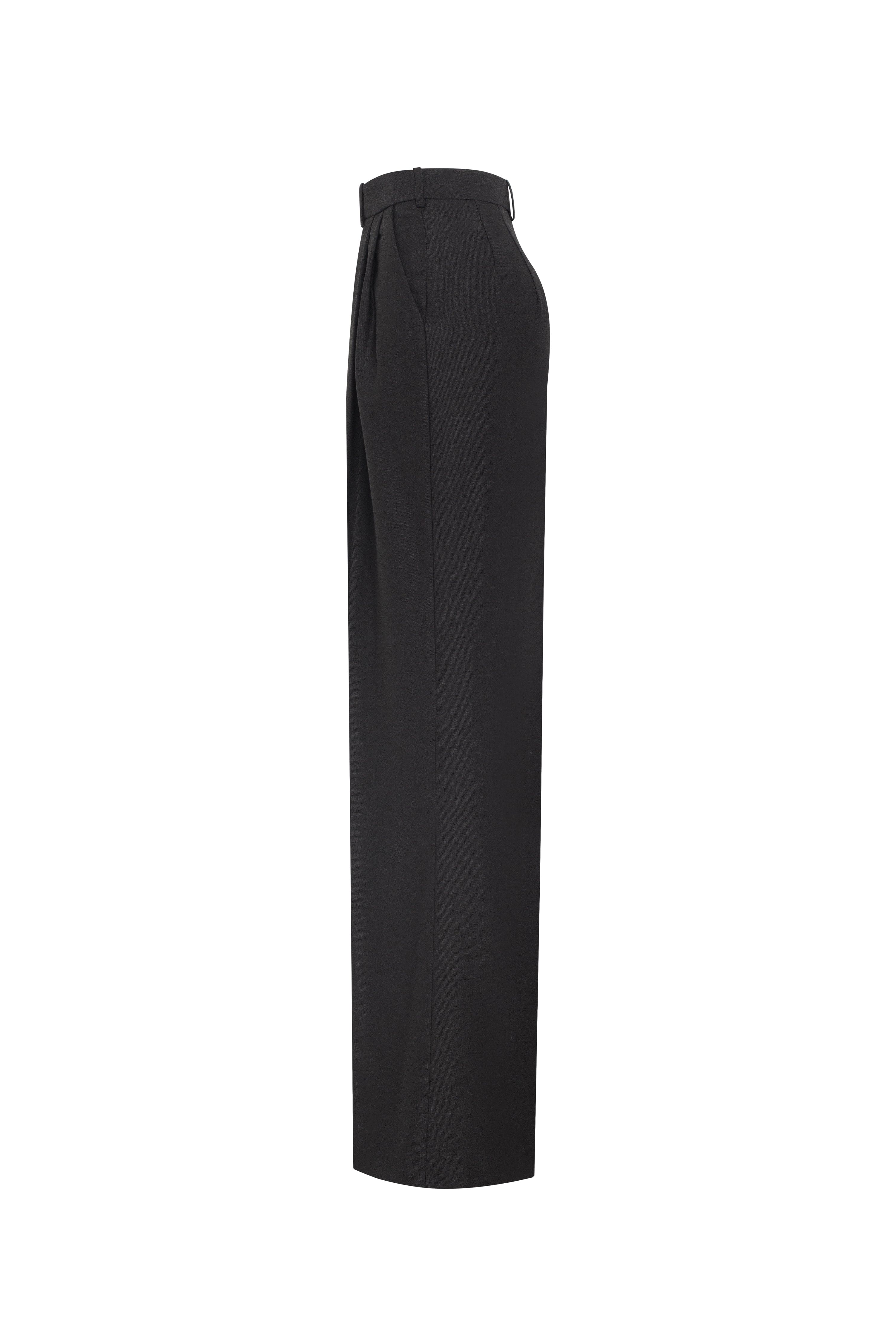 Refined black pants cut from Italian satin, Xo Xo Milla Dresses - USA ...