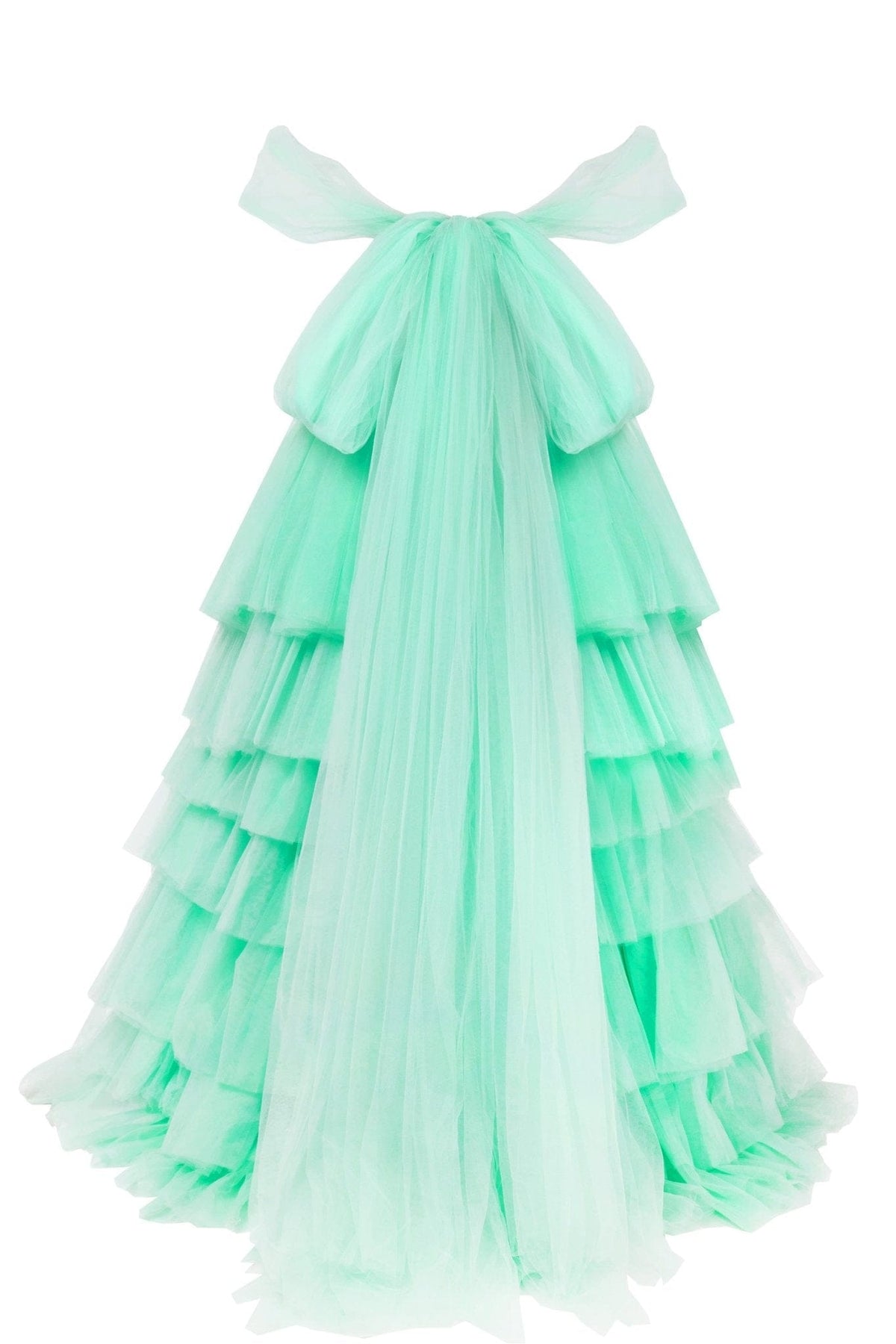 Dreamlike frill-layered lime green maxi dress Milla Dresses - USA ...