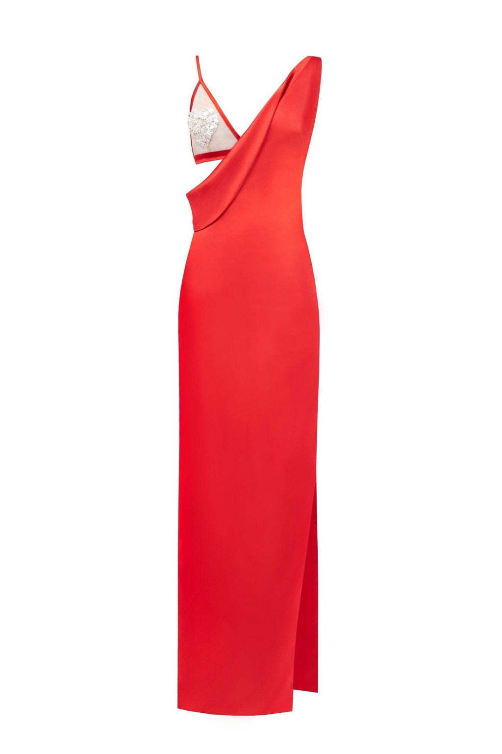 Femme-fatal red maxi dress - Milla