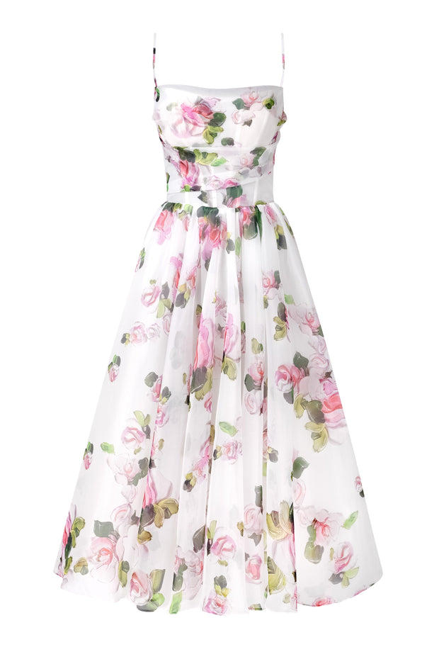 Apple Blossom spaghetti strap midi dress Milla Dresses - USA, Worldwide ...