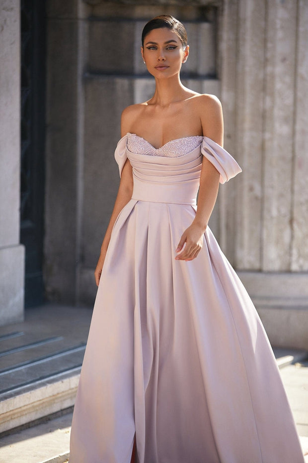 Misty Rose Princess heart-shaped neckline gown - Milla