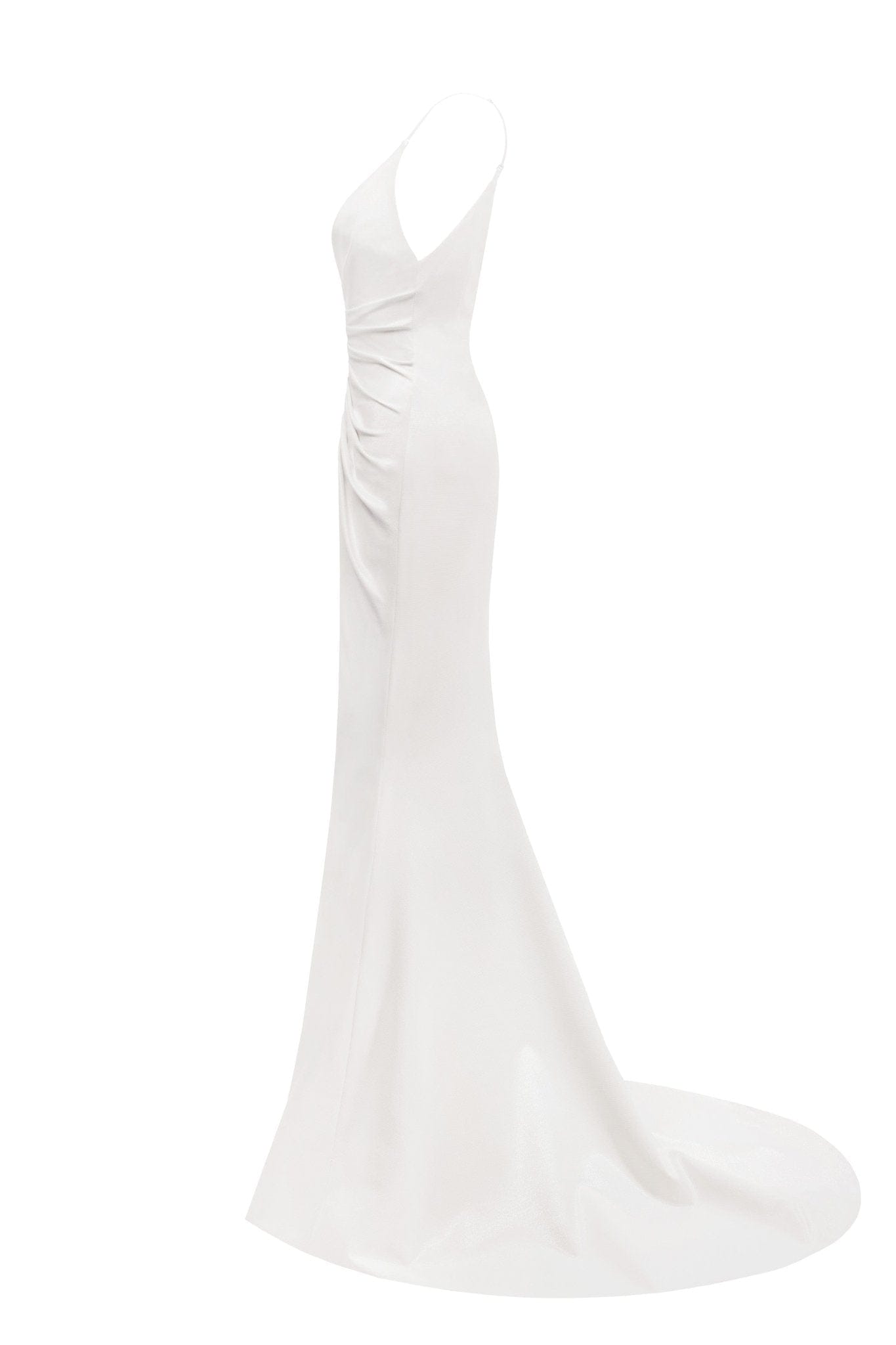 Chic mermaid maxi dress in white - Milla
