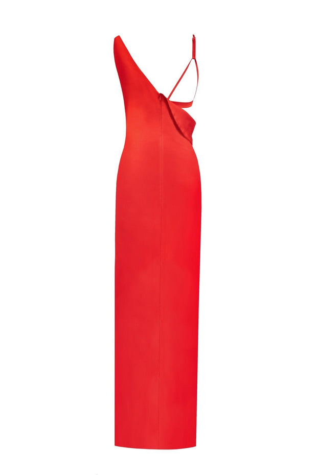 Femme-fatal red maxi dress - Milla