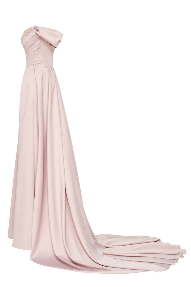 Misty Rose Princess heart-shaped neckline gown - Milla