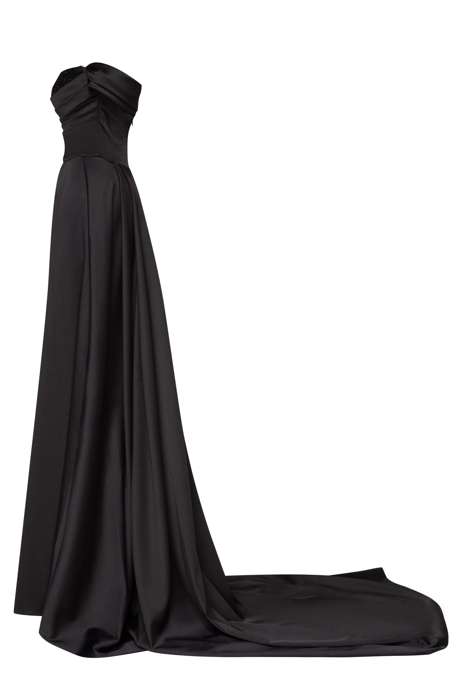 Black Gothic Wedding Dresses Puffy Short Sleeves Corset Sweep Train Bridal  Gowns | eBay