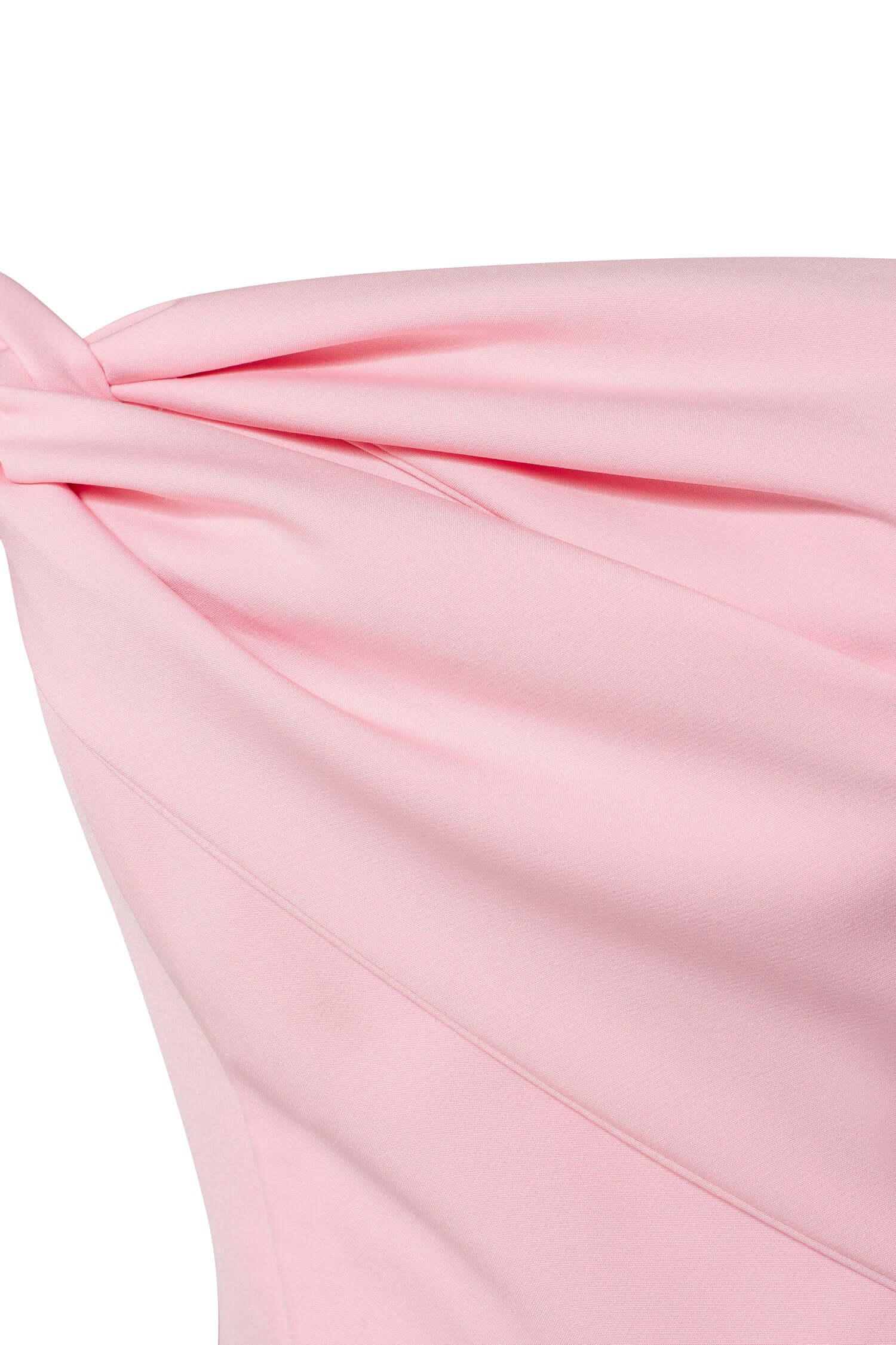 Pink Classy midi dress with open neckline - Milla