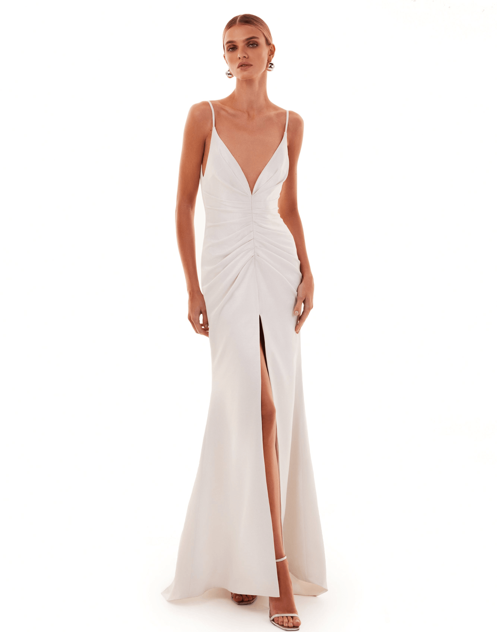 White evening maxi dresses deals