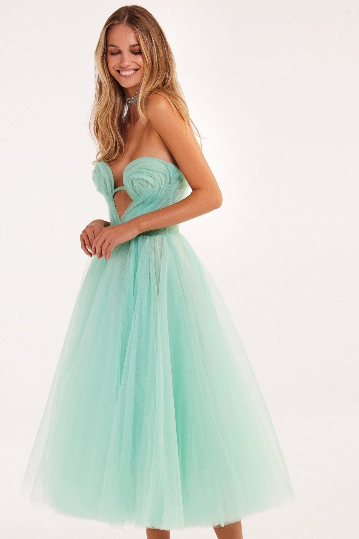 midi mint green dress