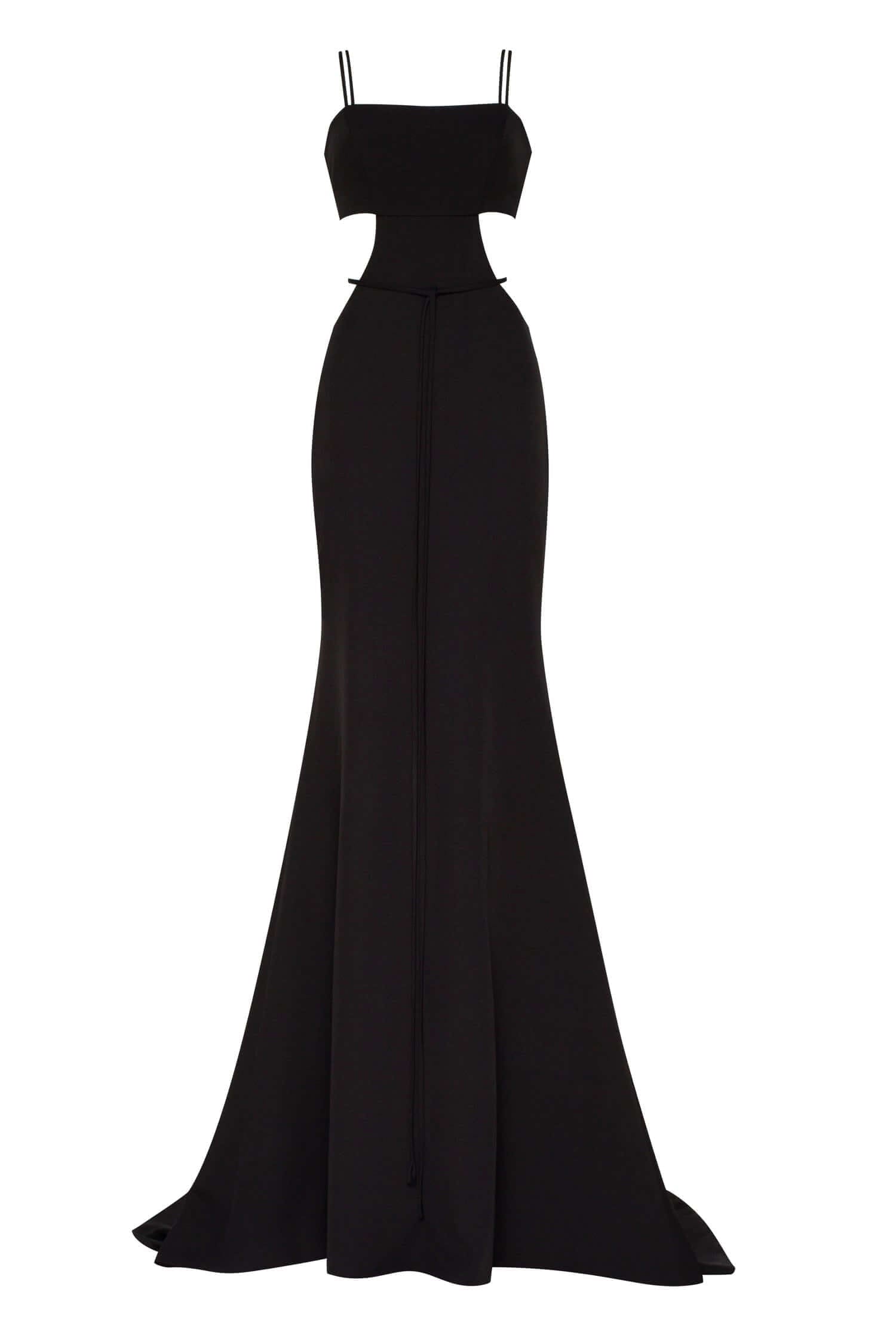 Long High Side Slits Cutout Maxi Dress