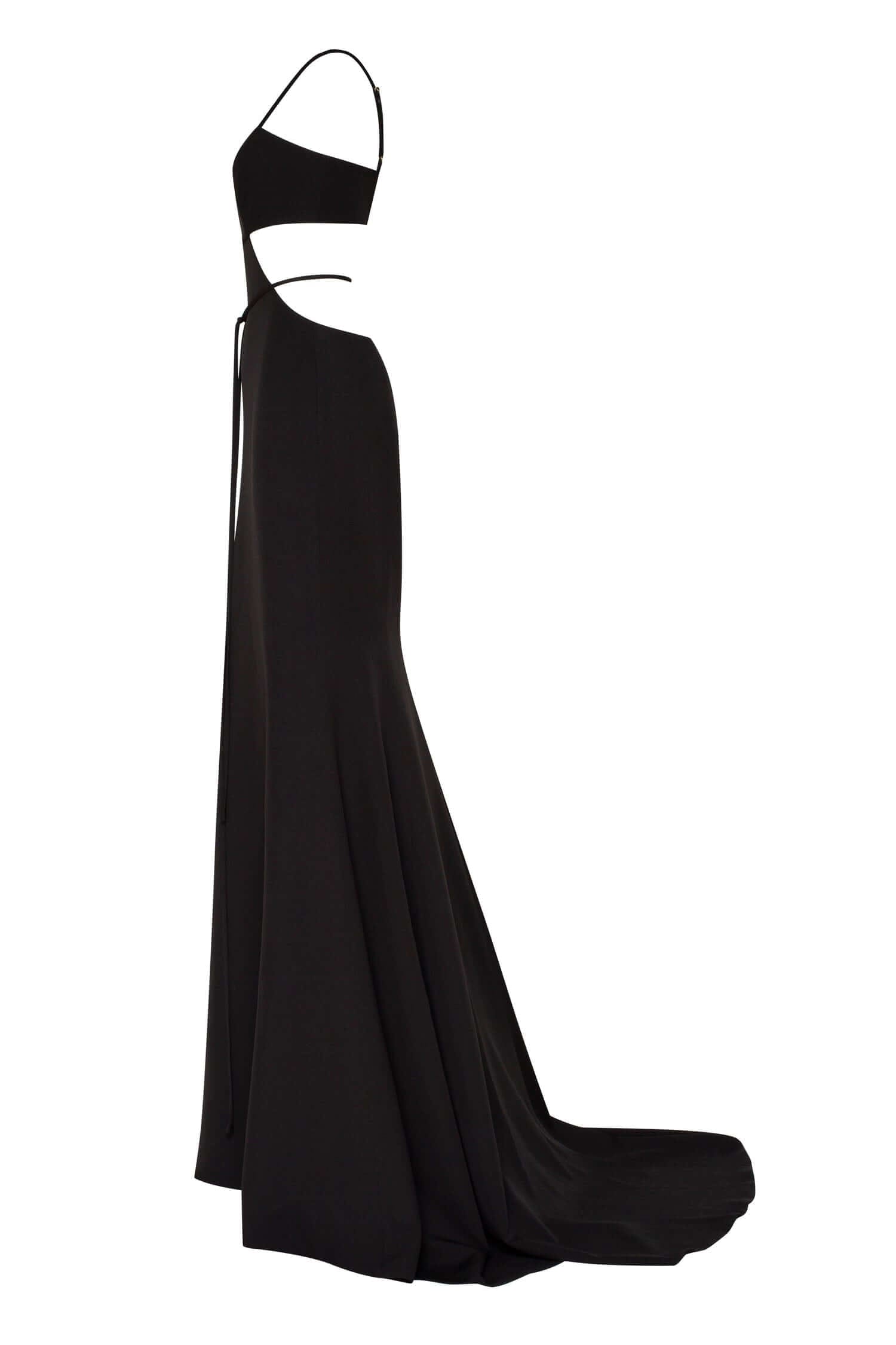 Black Casual side cut out maxi dress Milla Dresses - USA, Worldwide ...