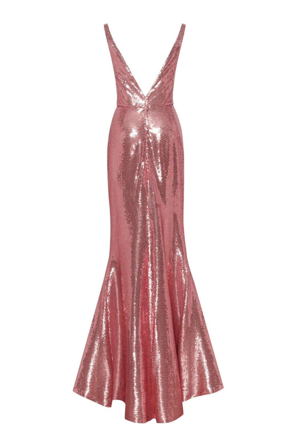 Breathtaking sequined rose maxi dress and gloves set - Milla