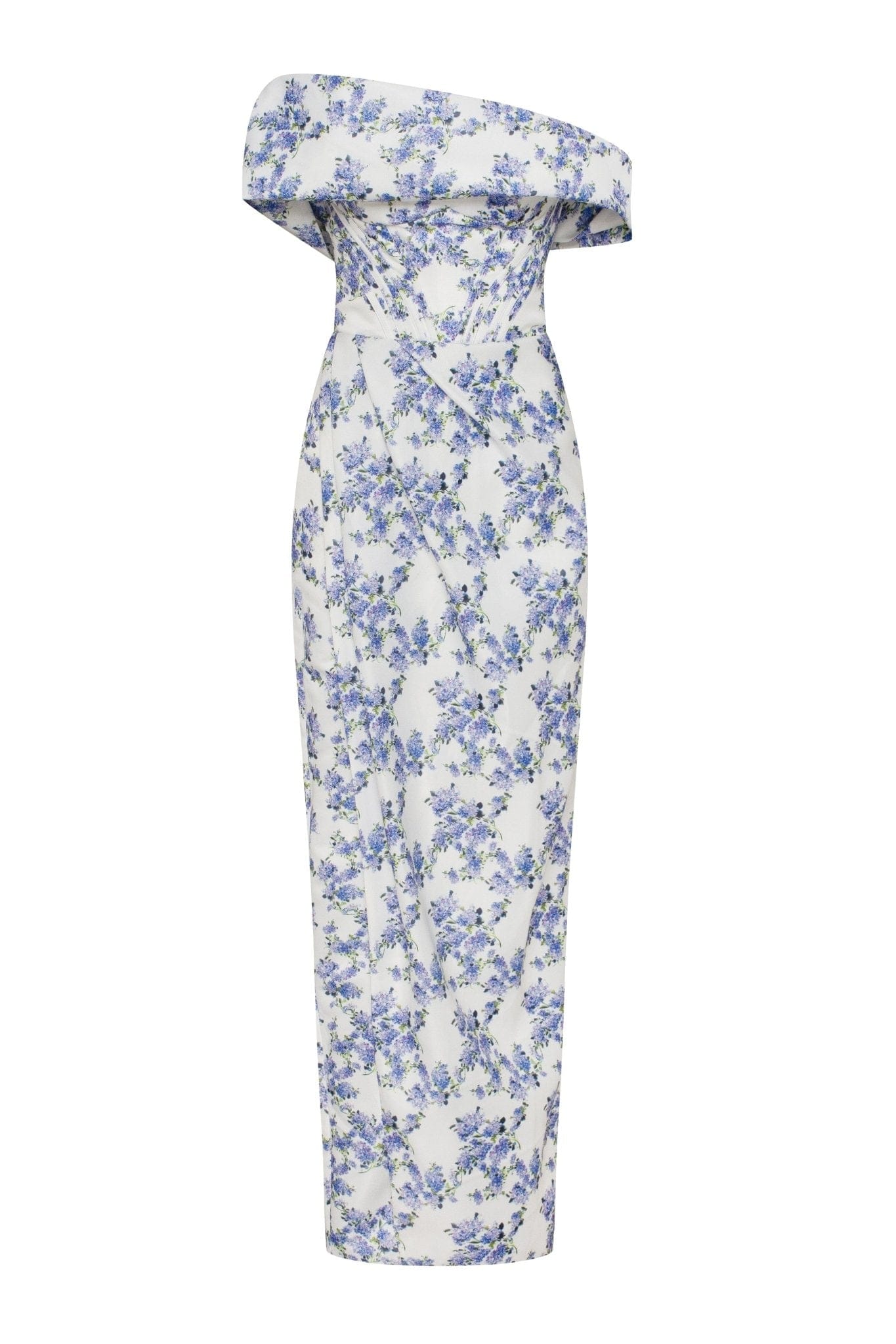 Blue Hydrangea strapped maxi dress ➤➤ Milla Dresses - USA