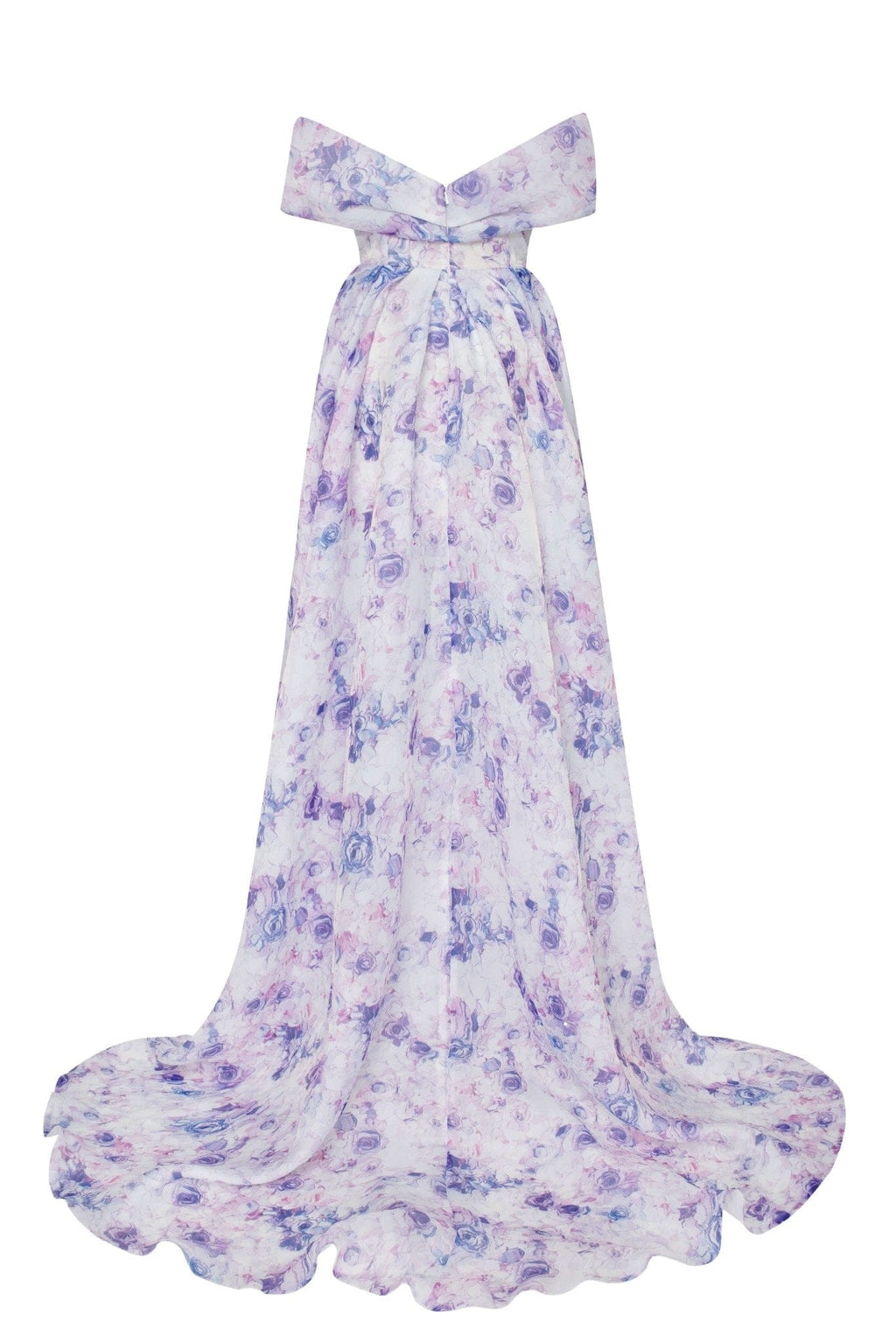 Blue Peony Chic off-the-shoulder floral maxi dress - Milla